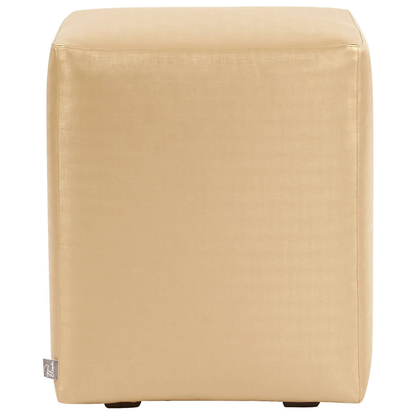 Gold Cube Ottoman E409