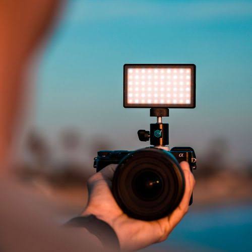 LED Light with Ball Head Camera Mount and Light Stand Adapter J611