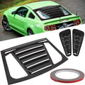 3pcs ABS Matte Black Rear & Side Window Louvers K754977