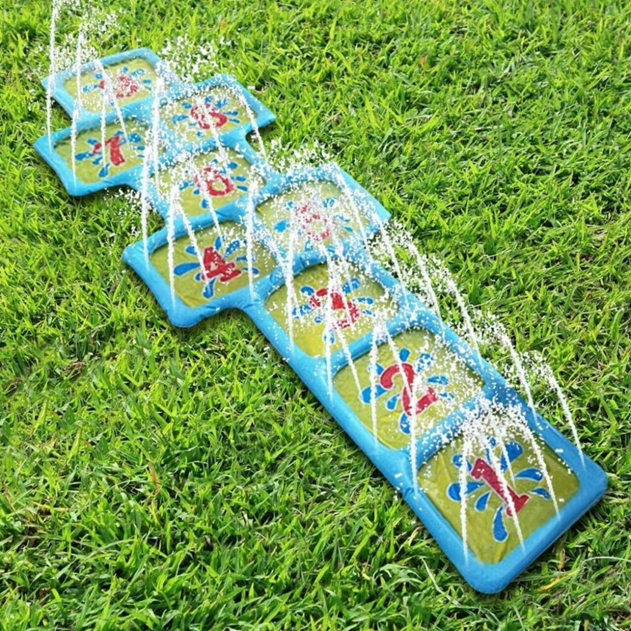 Inflatable Outdoor Hopscotch Sprinkler Mat R894