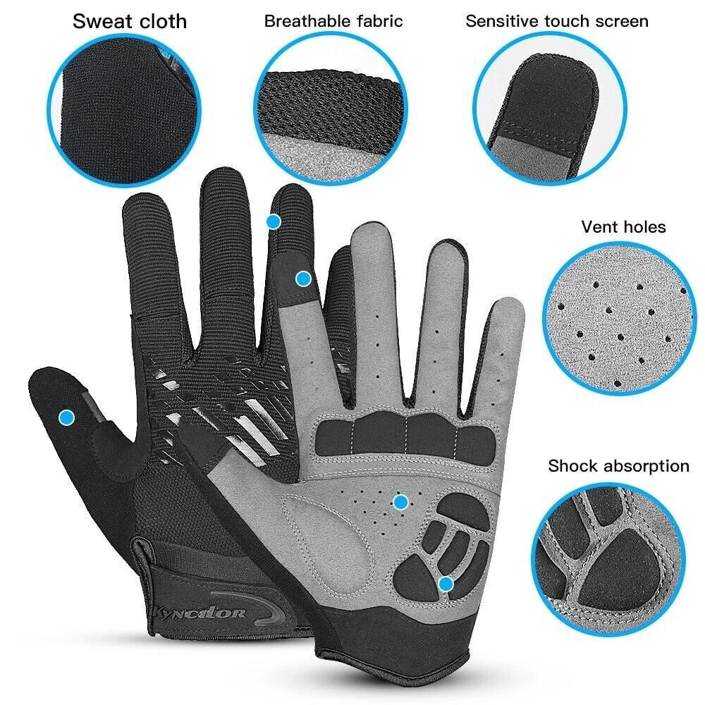 Full Finger Breathable Gel Pad Cycling Gloves Y9144