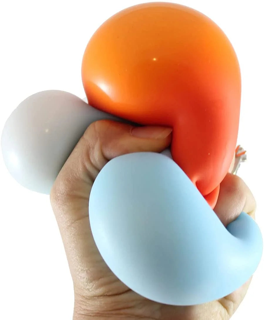 2 Stretchy Squishy Squeeze Stress Balls Sensory Fidget Toy L56089