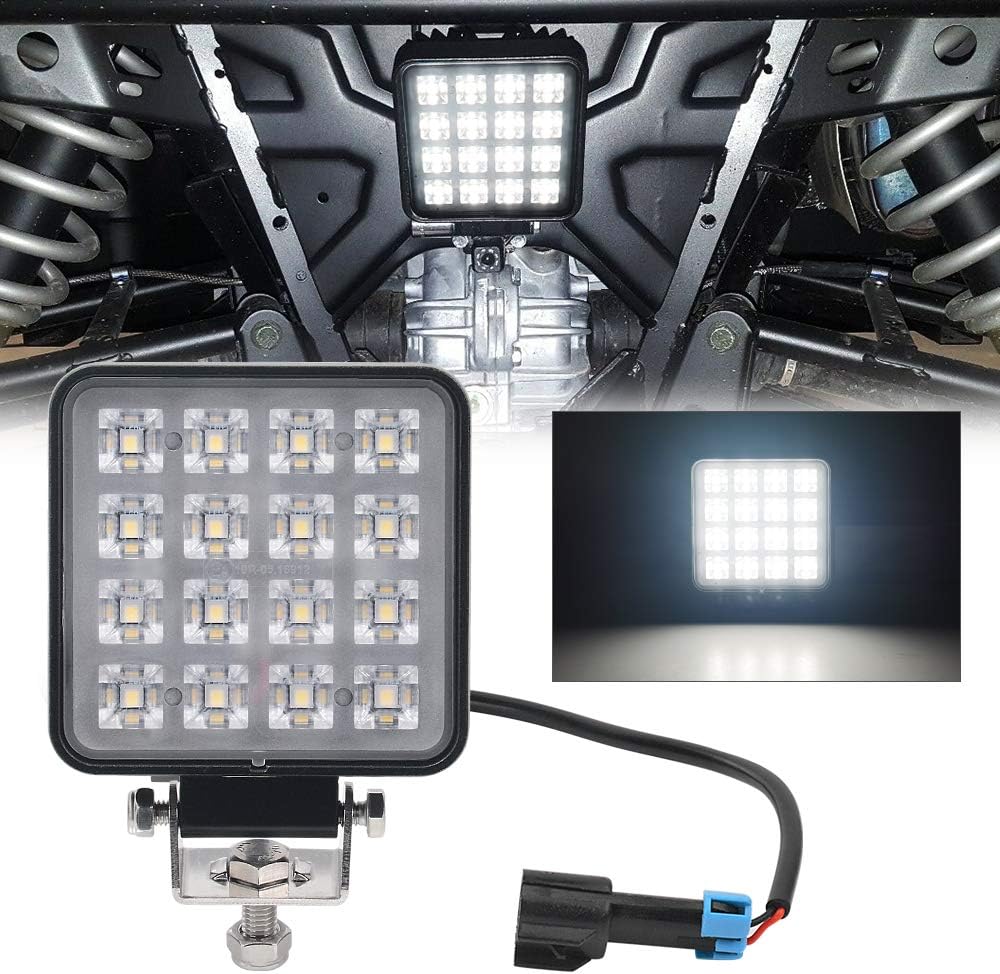 27W LED Backup Light for Polaris Ranger Crew 1000 XP Rear Below Cargo Reverse Flood Light Bar Pack of 2 E13663