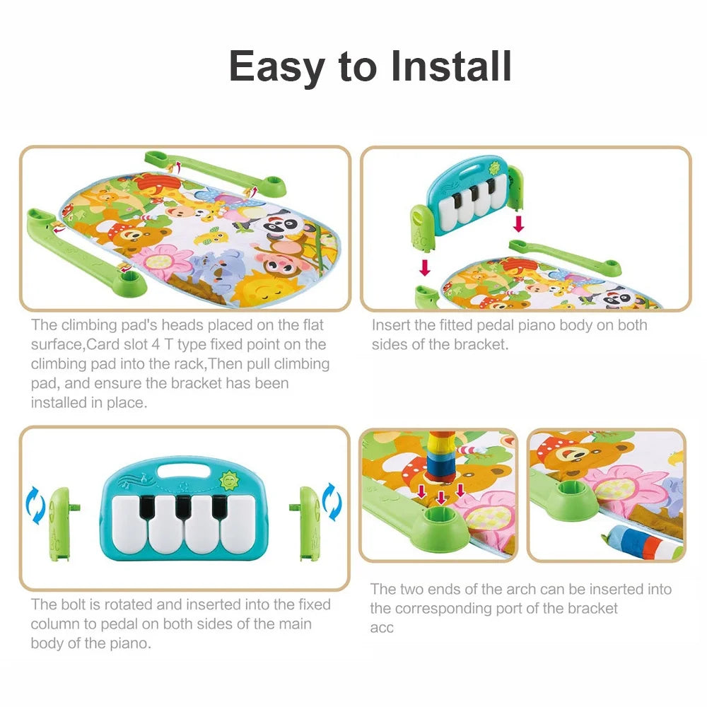 Playmat with Hanging Mirror Musical Activity Center M465822