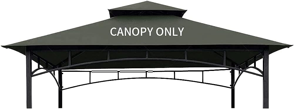 Brown 8 x 5 Double Tiered Replacement Canopy Roof N4482