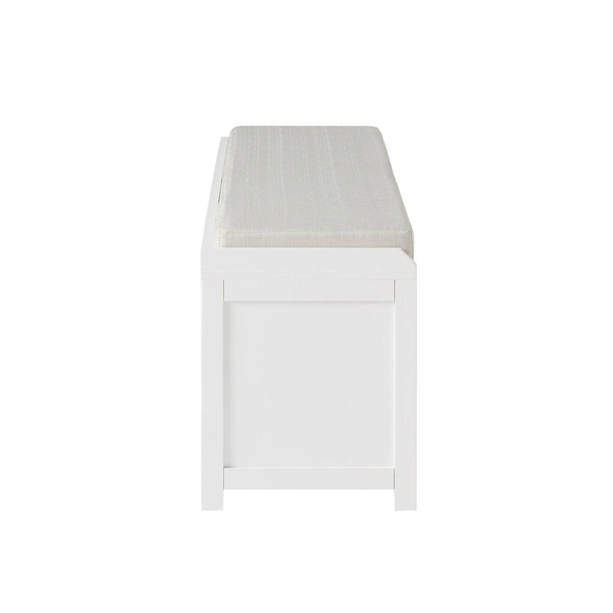 Black Wood Storage Bench with 2 Cabinets M260004