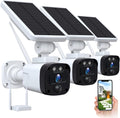 4 Camera Set Solar Security Camera System with Base Station A339128