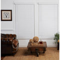 White 2in Slats Cordless Faux Wood Blind 66.25in.W x 72in.L X300