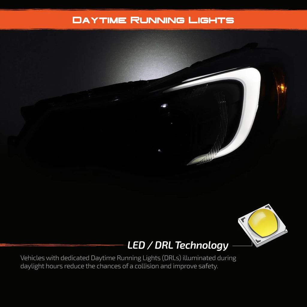 Projector Smoke Headlights with Tube Parking G16017