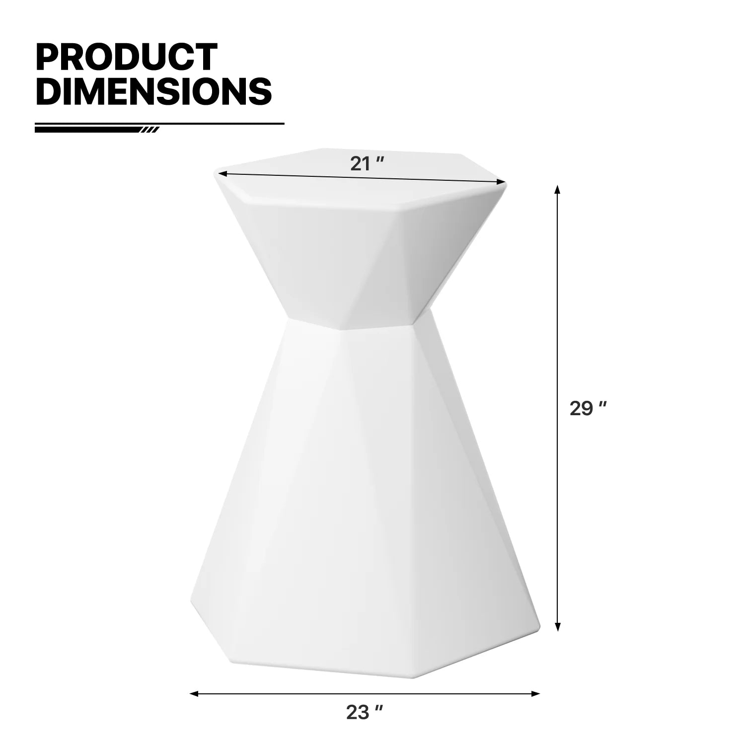 Hexagonal LED Light Up Bar Table with Remote Control K3457