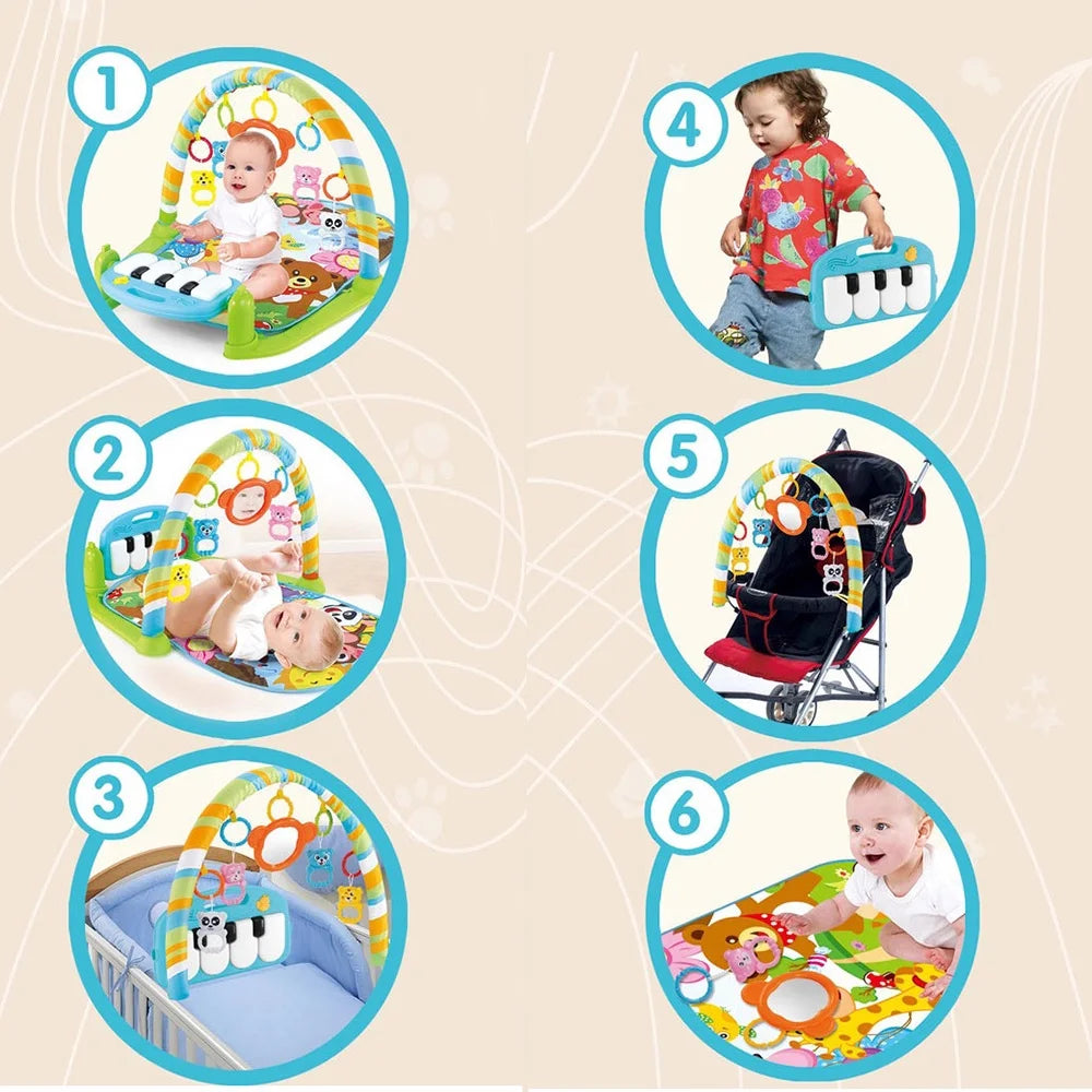 Playmat with Hanging Mirror Musical Activity Center M465822