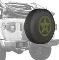 Distressed Star White Print 32 Soft Tire Cover for Jeep Wrangler JL with Back-up Camera Z2380