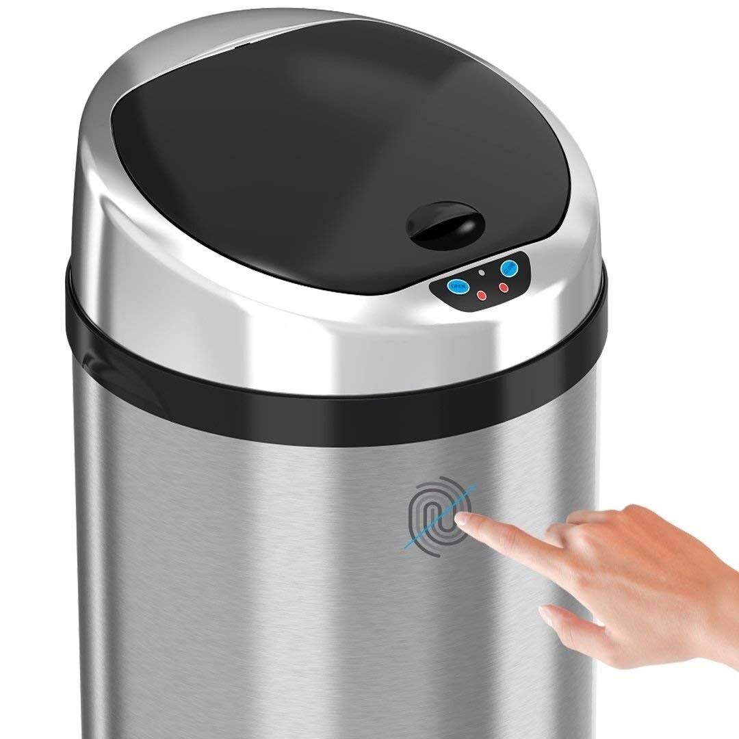Stainless Steel Motion Sensor Trash Can Q442