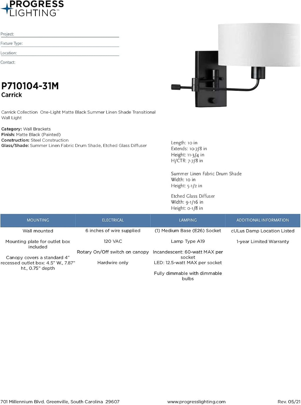 Black Wall Brackets P4157