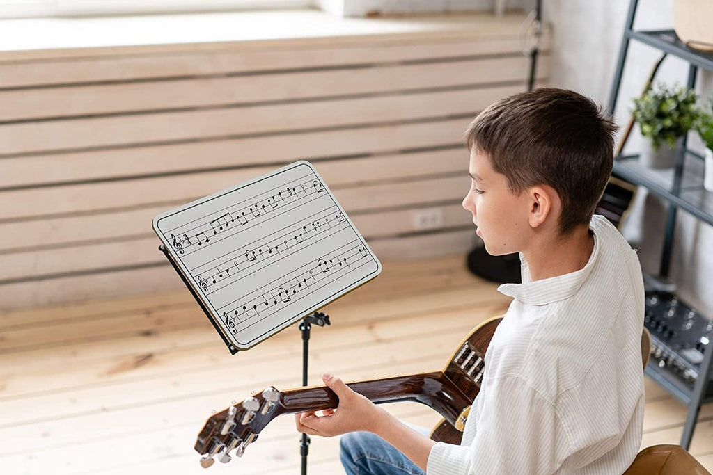 24 Pack Double Sided Dry Erase Music Staff White Boards 9"X"12 Inch D5193
