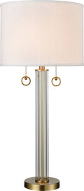 2-Light Table Lamp in Glass C1684