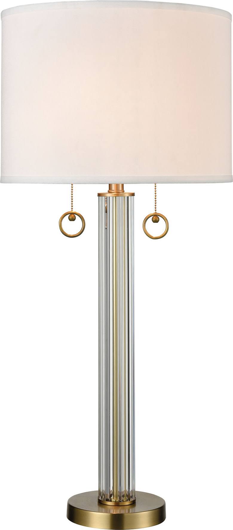 2-Light Table Lamp in Glass C1684