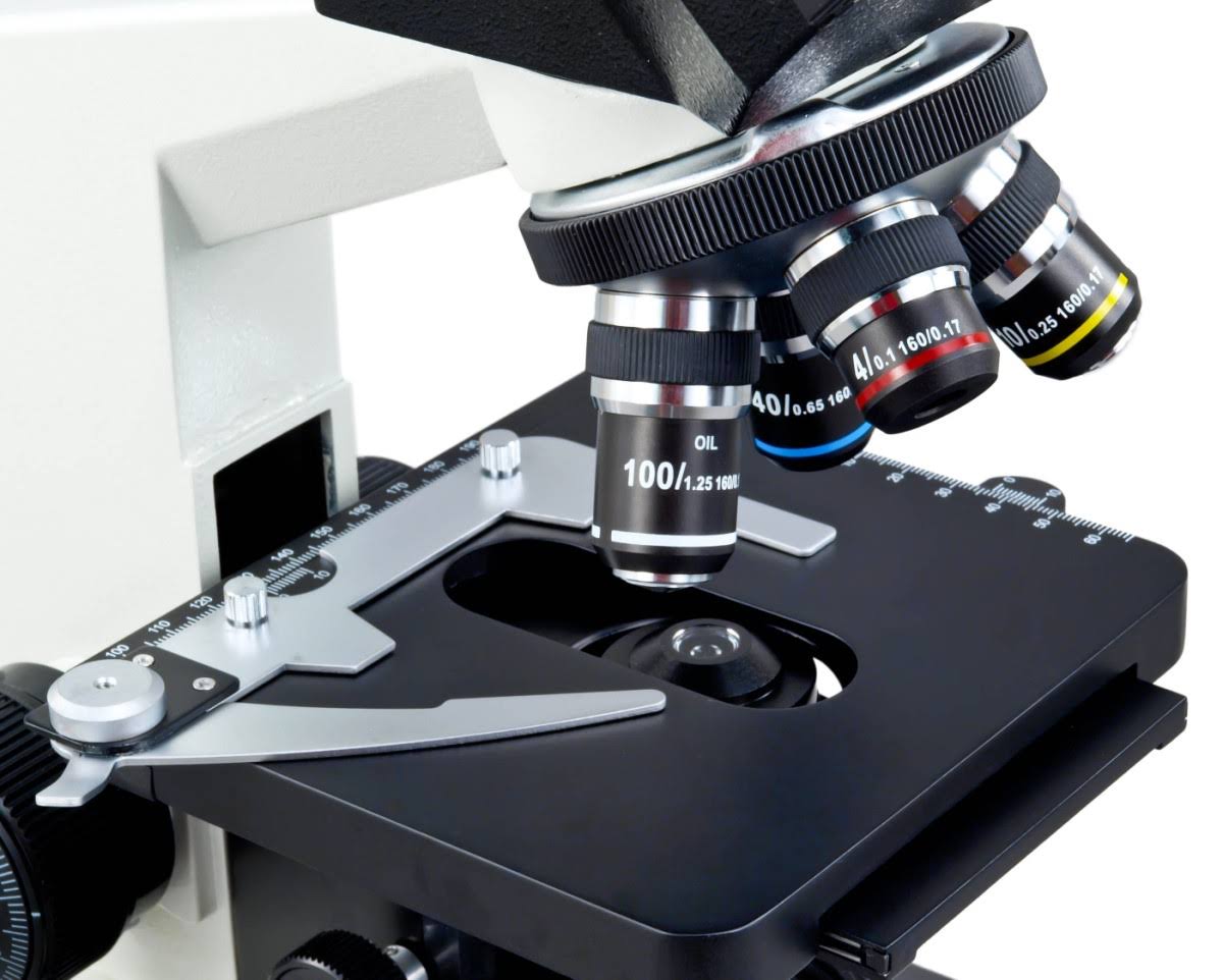 Compound Binocular Microscope with Aluminum Carrying Case A2376