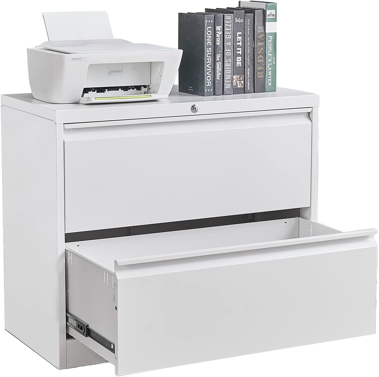 3 Drawer Metal Lateral File Cabinet with Lock H934