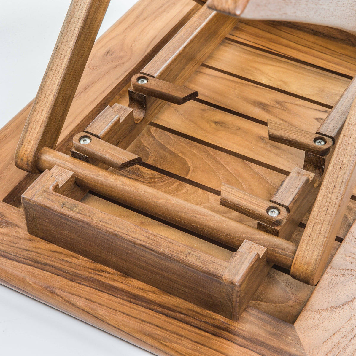 Adjustable Slat-Top Teak Table W184