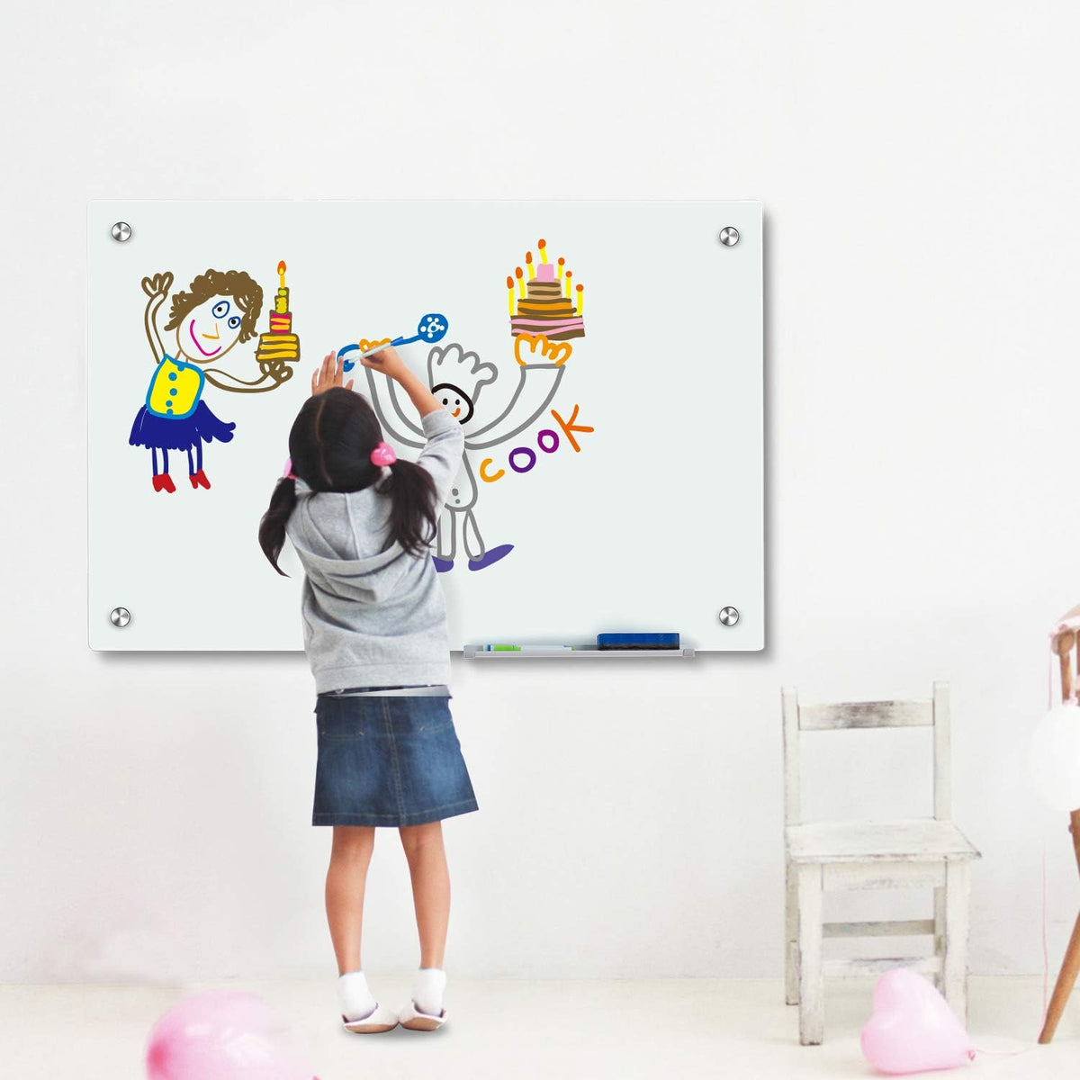 Glass Whiteboard 4' x 3' I120986