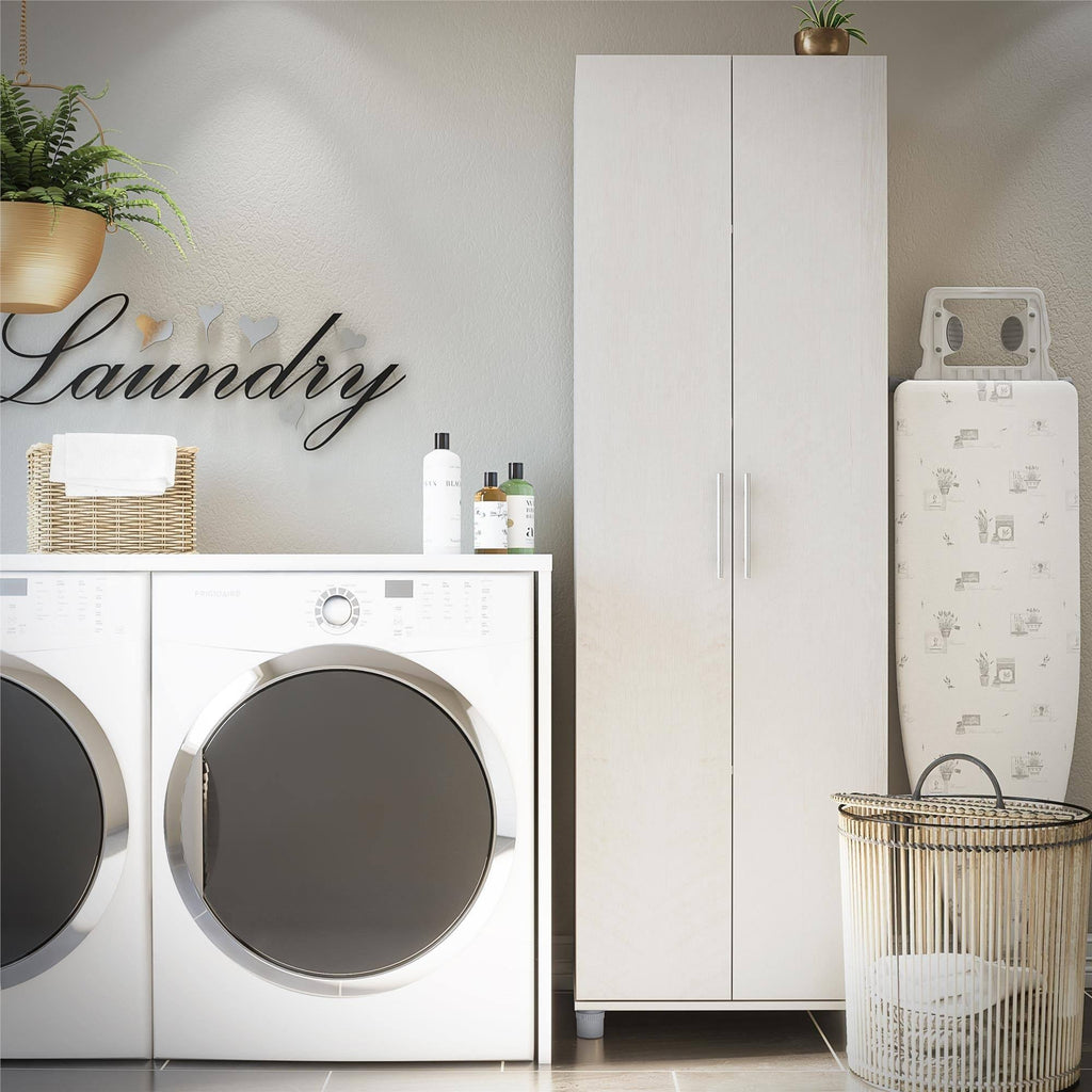 Ivory Oak Utility Storage Cabinet F512