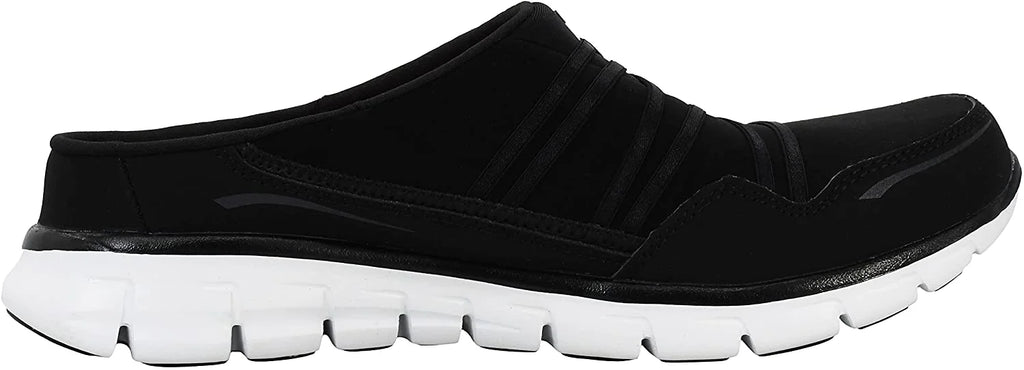 Black/White Slip-On Mule X8465