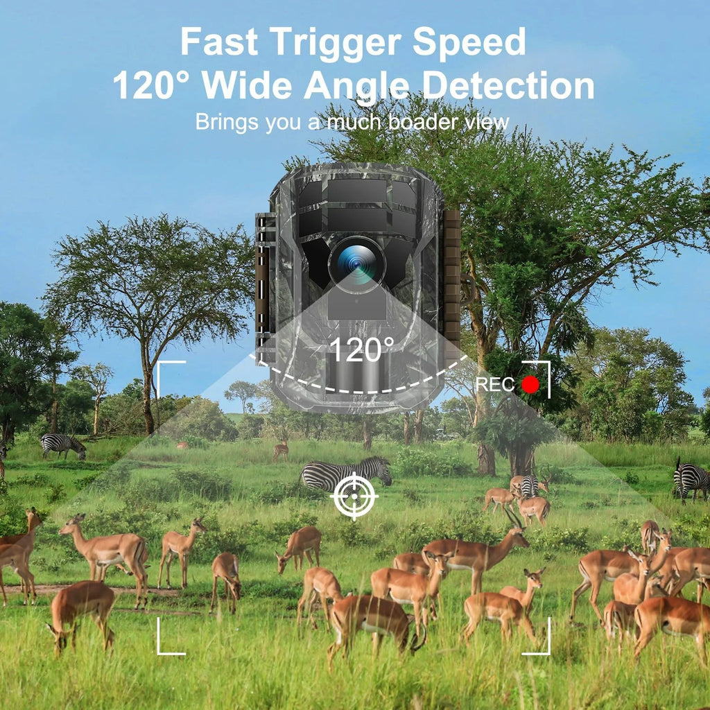 2 Pack 36MP 2K Waterproof Trail Camera with Infrared Night Vision K9182