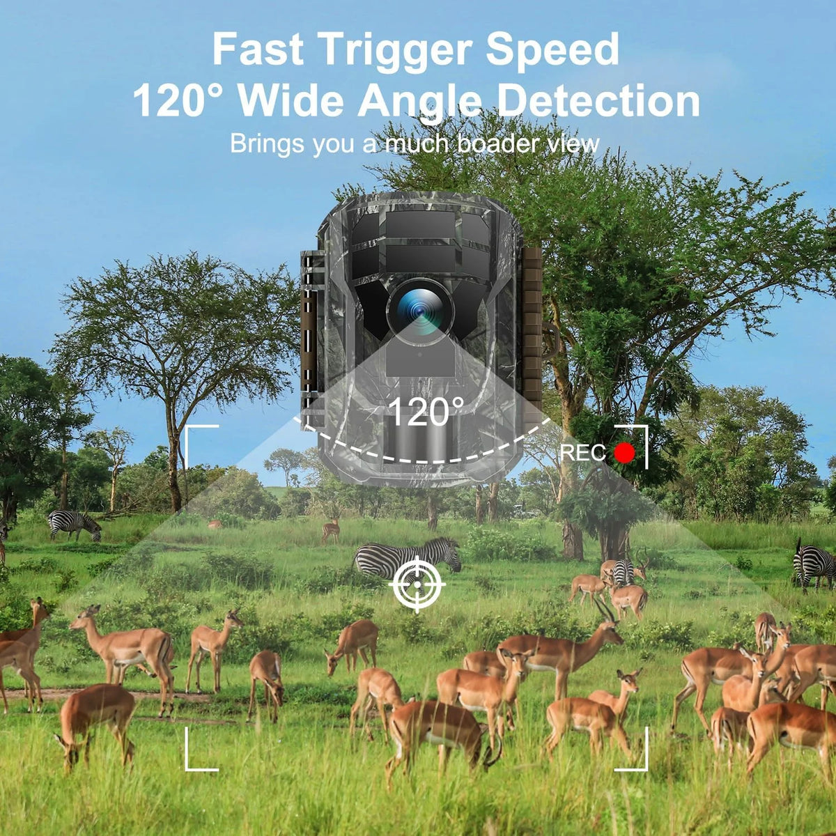 2 Pack 36MP 2K Waterproof Trail Camera with Infrared Night Vision K9182