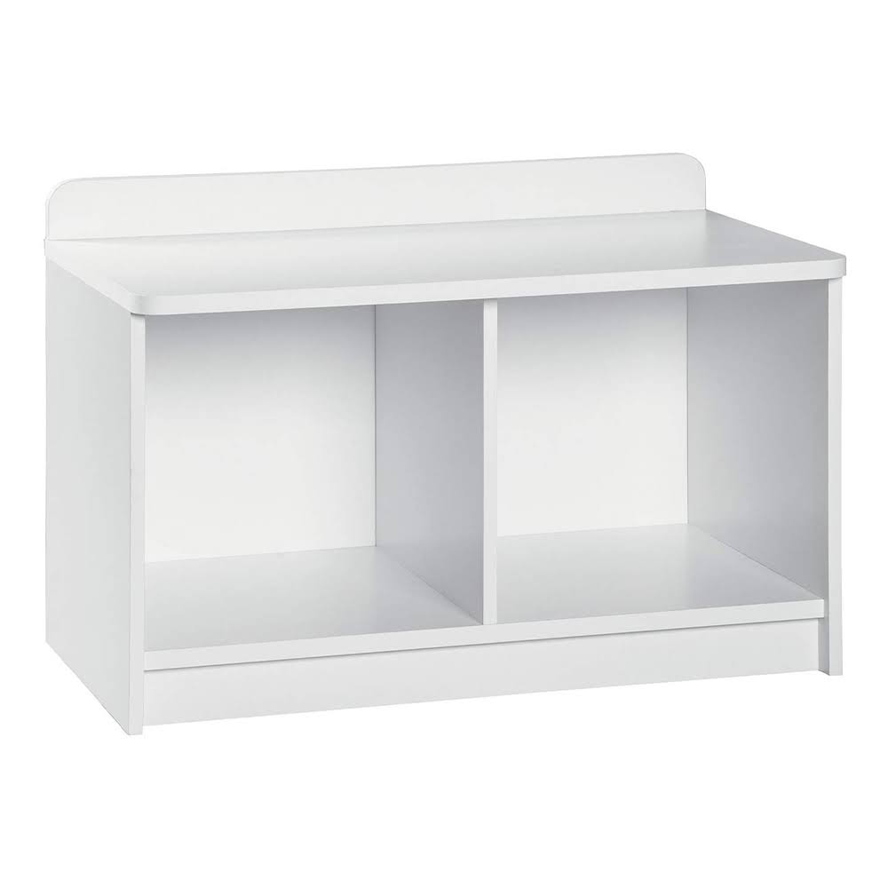 White 2-Cube Wood Storage Bench (2 Pack) G869844