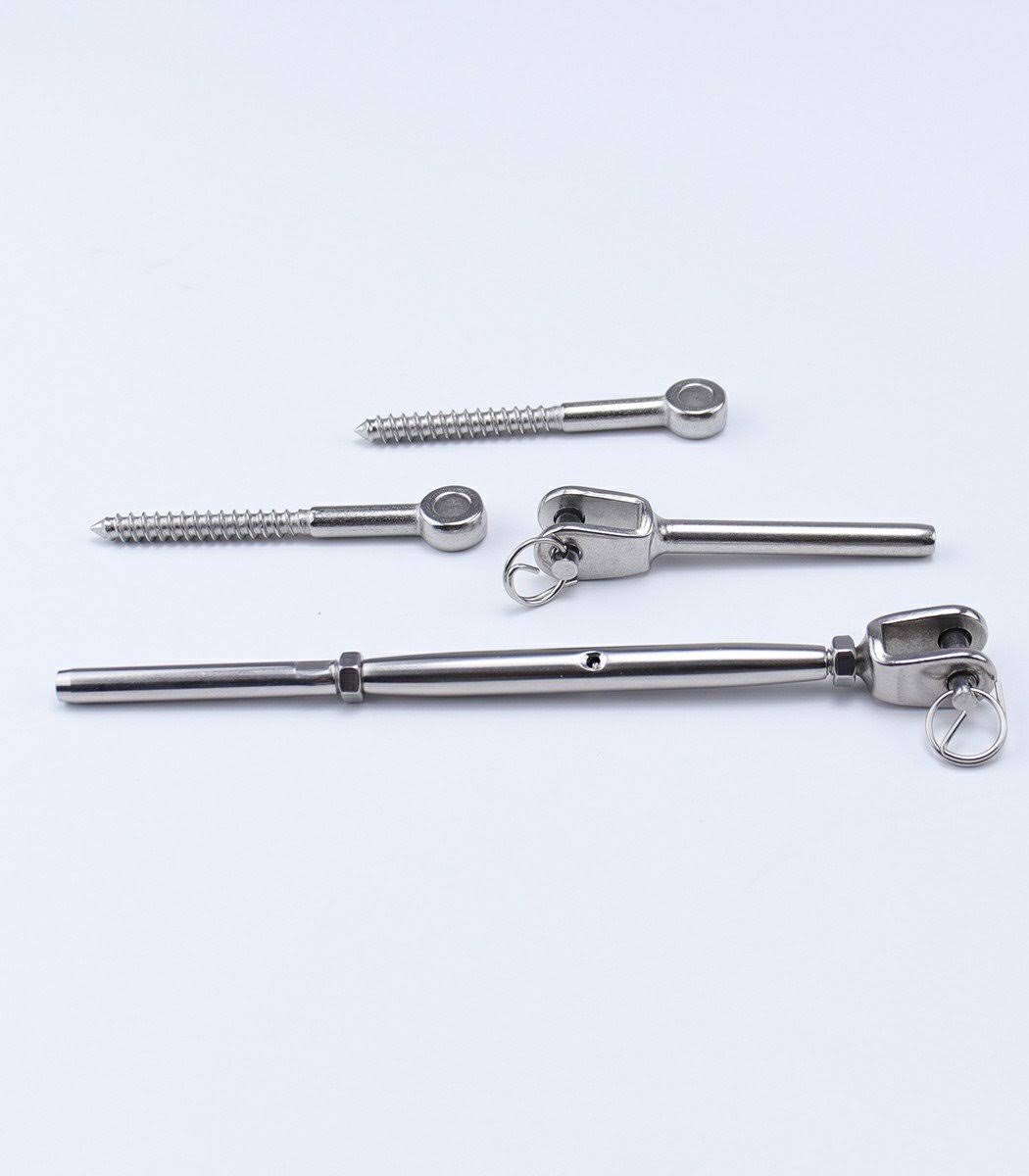 Stainless Steel Cable Railing Kits for 1/8 Wire Rope, 40P T426077
