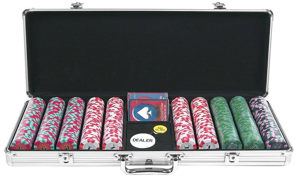 500 Chip Poker Set with Aluminum Case P1157