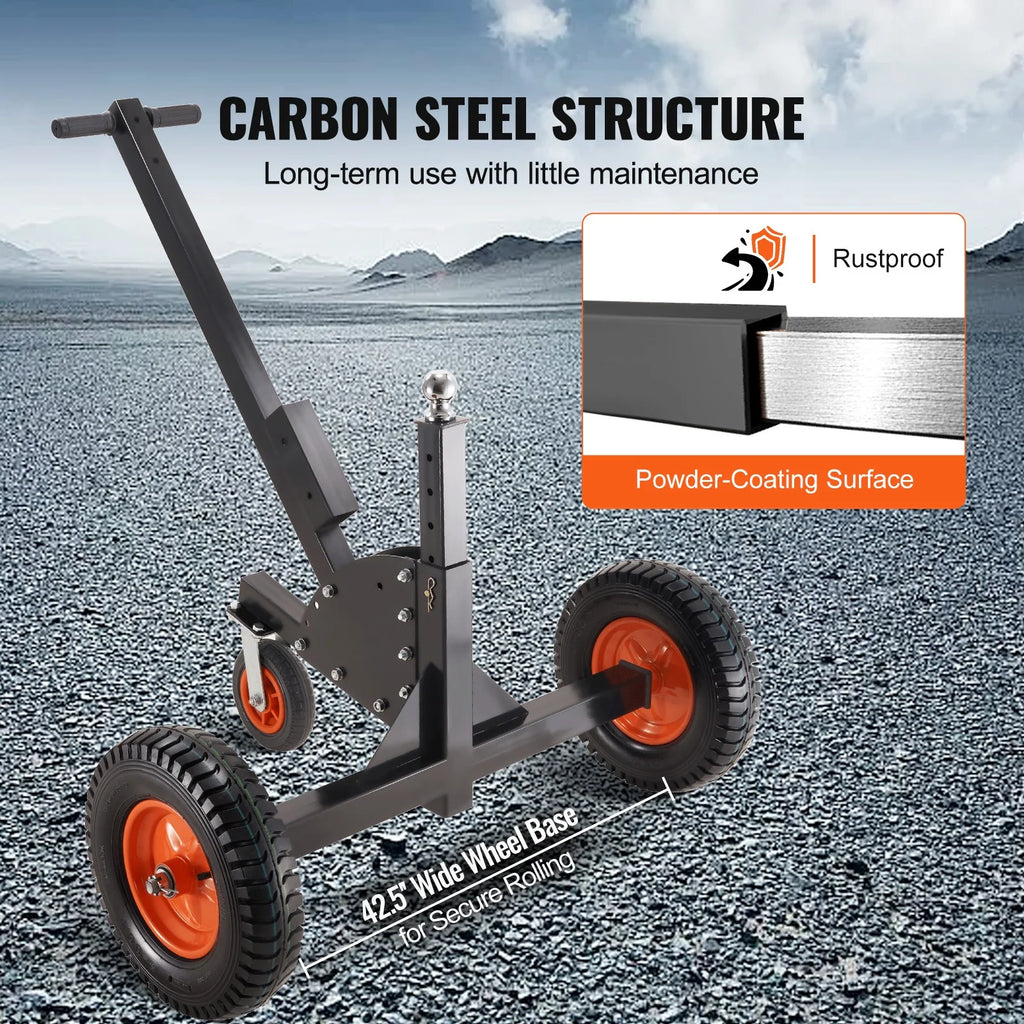 Adjustable Trailer Dolly with 2'' Ball & 16'' Pneumatic Tires R4011