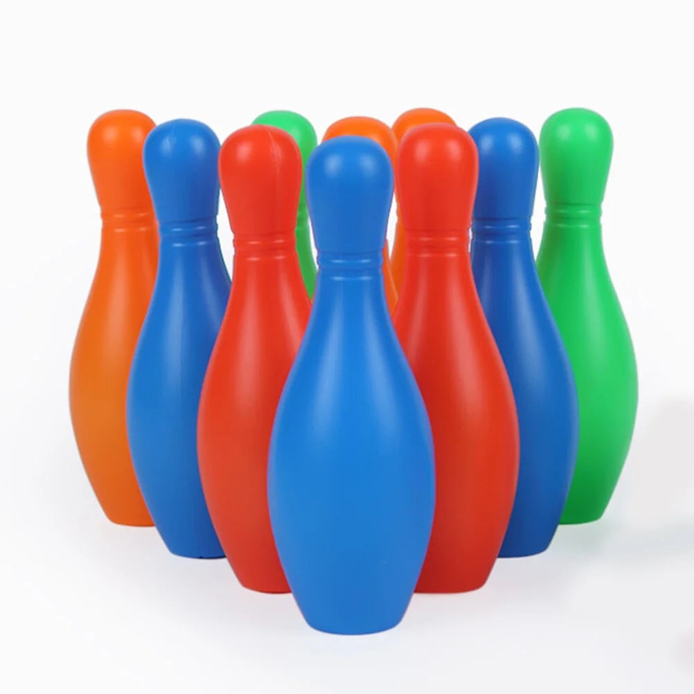 Bowling Set Kids Game Toys Indoor Ball Outdoor Plastic Party Skittle Games Sports Pin Balls Play M757178