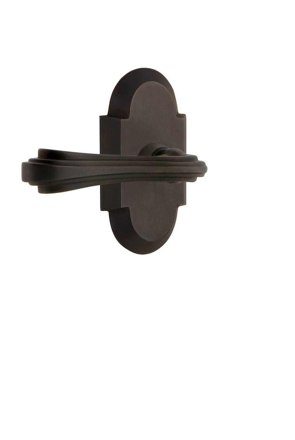 Fleur Left Handed Passage Door Lever Oil-Rubbed Bronze F83721