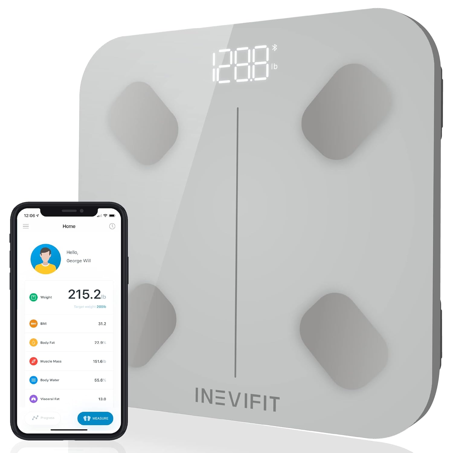 Smart Body Fat Scale with Bluetooth E719