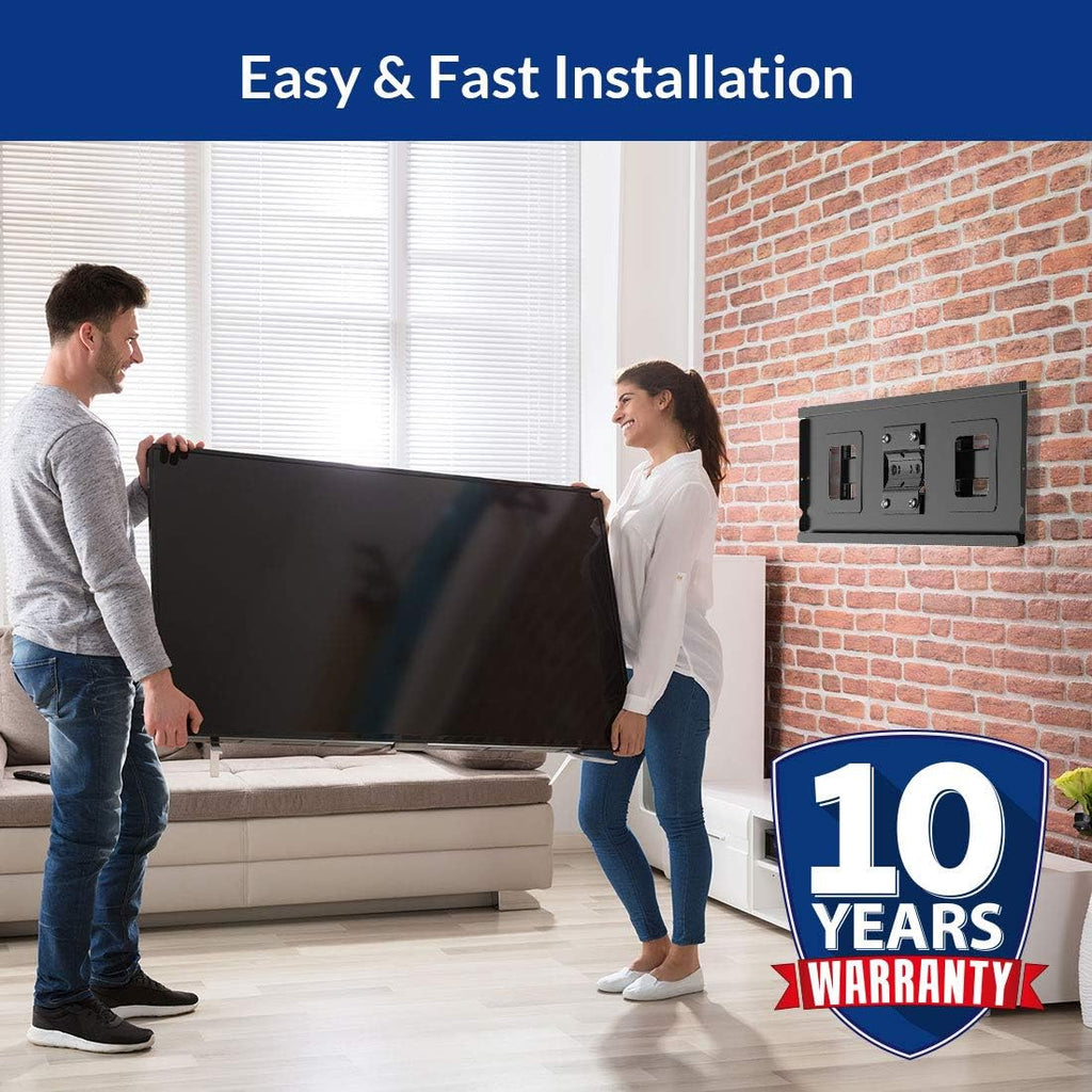 32-70 Inch Articulating Full Motion Swivel Tilt TV Wall Mount Bracket 18 Inches Arm Max VESA 600x400mm 132 lbs with 10ft HDMI Cable Pack of 2 F299727