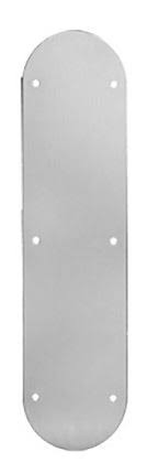 Polished Brass Push Plate with Screw Holes L3798