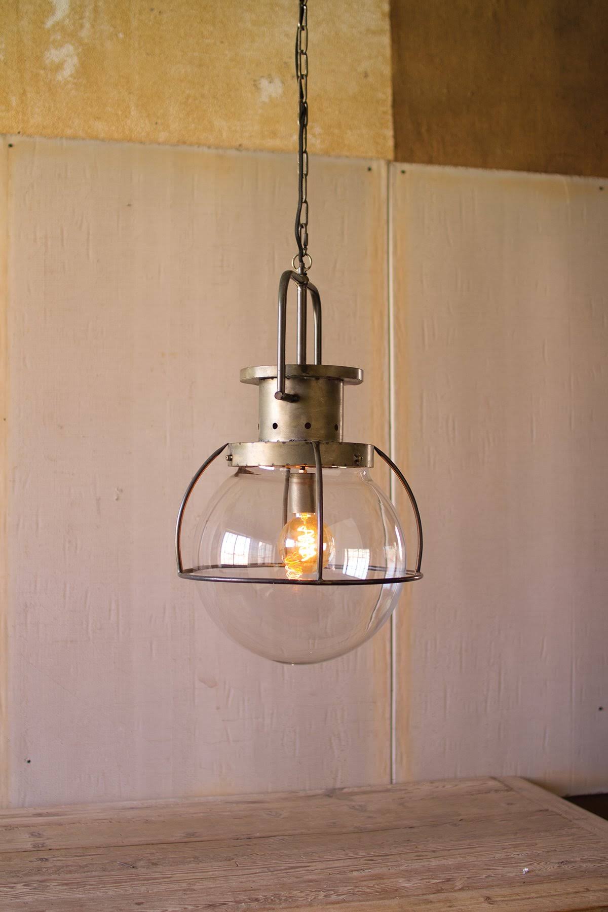 Glass Globe Pendant Light A985543