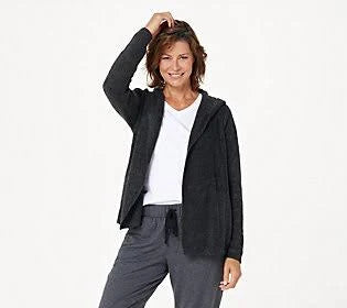 He Black/Carbon Hooded Cardi O861891