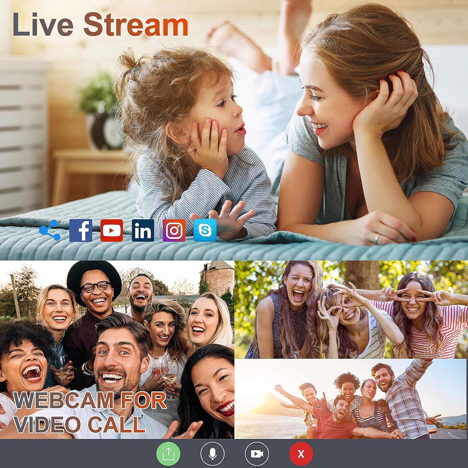 4K Digital Vlogging Camera with WiFi, 48MP, 3.0" IPS Flip Screen, 16X Digital Zoom P6128