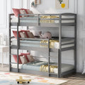 Solid Wood Twin Triple Bunk Bed G749056