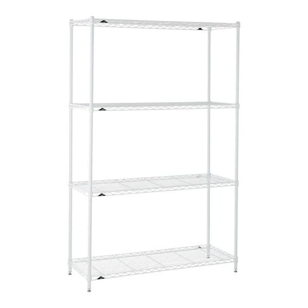 White Epoxy Finish Wire Bookcase Z215