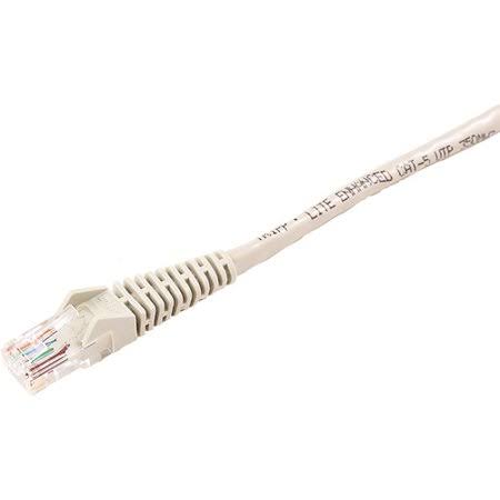 10ft Cat5e Snagless Molded Patch Cable RJ45 M-M Gray M87402