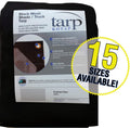 12 x 24 ft Black Reinforced Truck Tarp Z807281