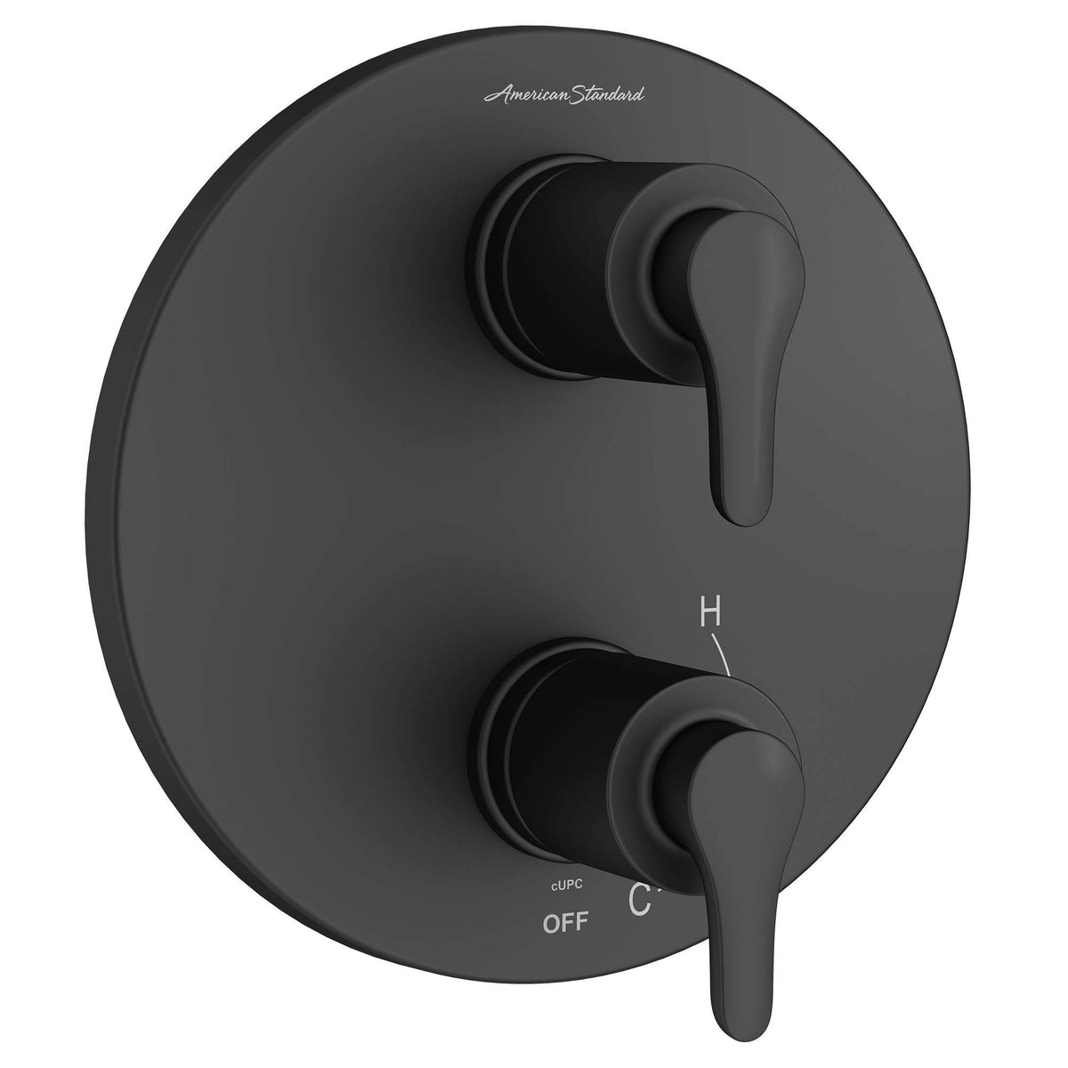 Matte Black 2-Handle Shower Diverter Trim Z3929