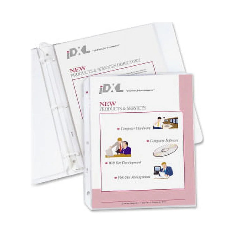 Heavyweight Poly Sheet Protectors Clear, Top Loading, 11 x 8-1/2, 100/BX J485
