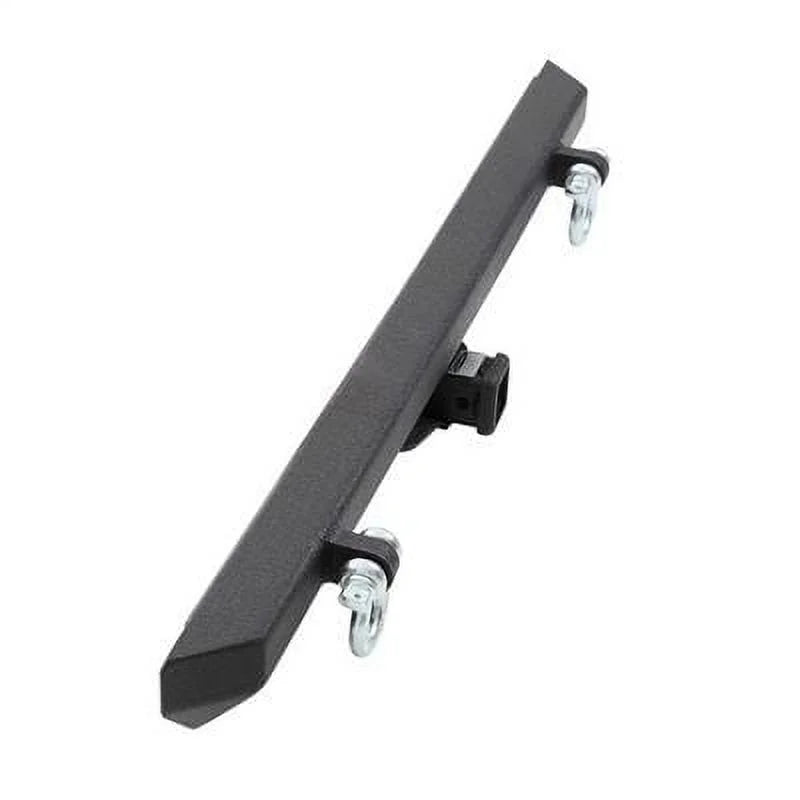 Textured Black Rear Bumper with Hitch and D-Ring Mounts S94704