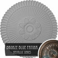Hand-Painted Bronze Blue Patina Ceiling Medallion H891