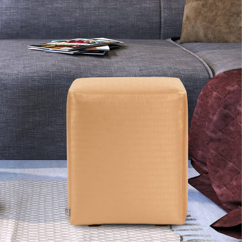 Gold Cube Ottoman E409